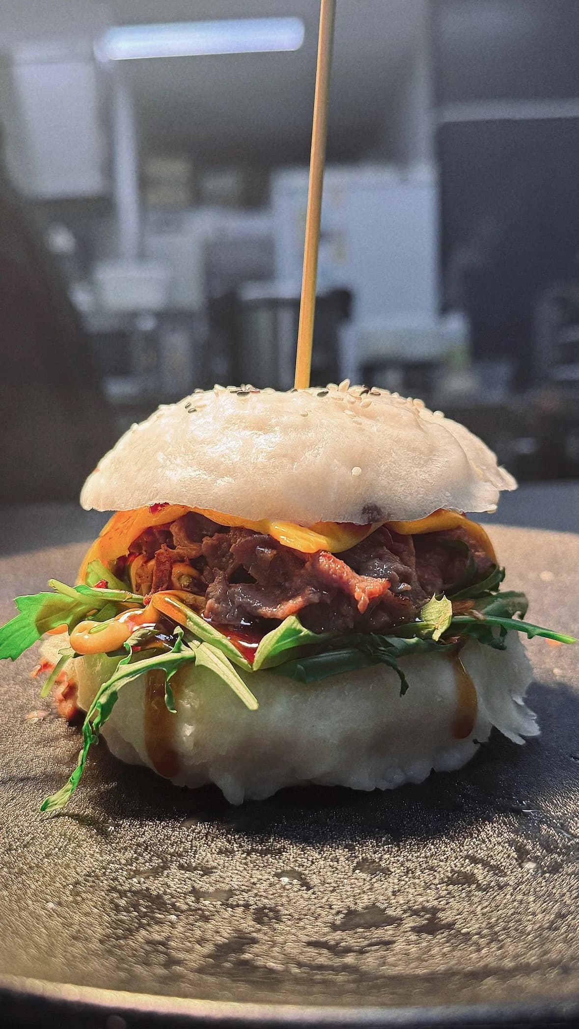 Beef Teriyaki Bao Burger