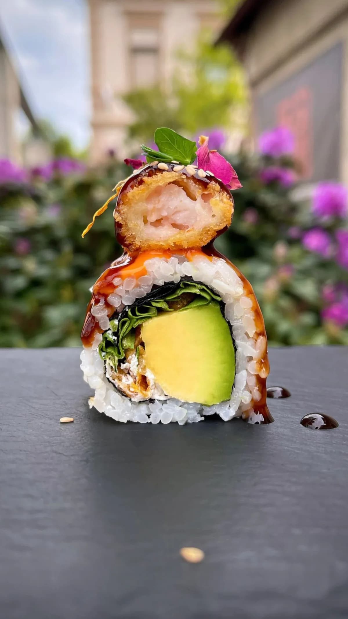 Crispy Garnelen Teriyaki Roll